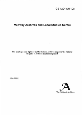 Medway Archives and Local Studies Centre