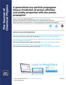 A Generalized Any-Particle Propagator Theory: Prediction of Proton Affinities and Acidity Properties with the Proton Propagator