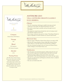 Antinori 2013 Villa Antinori Chianti Classico Docg Riserva