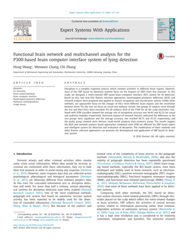 Functional Brain Network and Multichannel Analysis for the P300-Based Brain Computer Interface System of Lying Detection