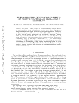 Generalized Small Cancellation Conditions, Non-Positive Curvature and Diagrammatic Reducibility