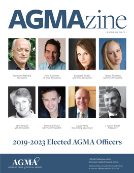 2019-2023 Elected AGMA Officers