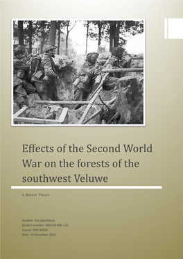 Effects of the Second World War on the Forests of the Southwest Veluwe