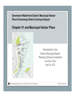 Chapter 91 and Municipal Harbor Plans