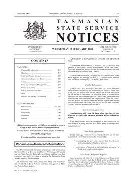 20814-2 State Service Notices 13 February 2008