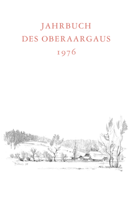 Jahrbuch Des Oberaargaus 1976