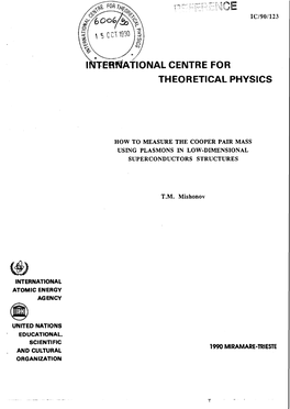 International Centre for Theoretical Physics