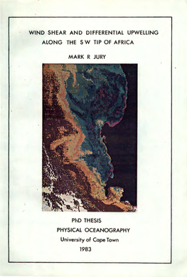 Wind Shear and Differential Upwelling Along the Sw Tip of Africa