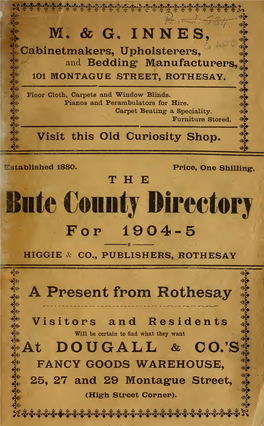 Bute County Directory For