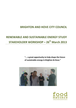 Brighton and Hove City Council Renewable And