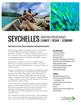 Seychelles Debt for Adaptation Swap Fact Sheet