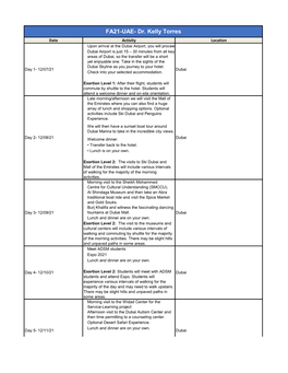 FA21-UAE- Dr. Kelly Torres