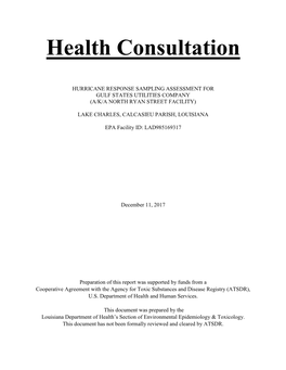 Health Consultation