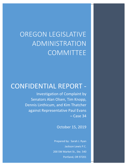 Oregon Legislative Administration Committee