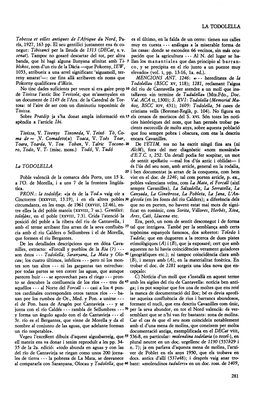 LA TODOLELLA Tebessa Et Villes Antiques De L'afrique Du Nord, Pa