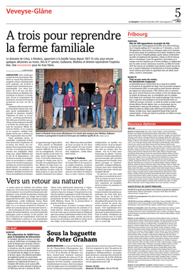 A Trois Pour Reprendre La Ferme Familiale