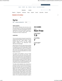 Syria | Freedom House