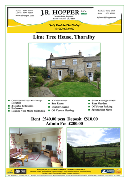 Lime Tree House, Thoralby