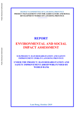 Report Environmental and Social Impact Assessment