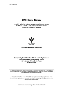 LIAC Crime Library