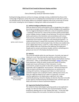 2018 Top 10 Tech Trends for Electronic Displays and More by Sri