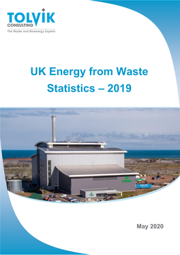 UK Energy from Waste Statistics – 2019