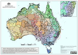 Interim Biogeographic Regionalisation for Australia, Version 7 KIN01 Data Used Are Assumed to Be Correct As Received from the Data Suppliers