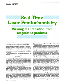 Real-Time Laser Femtochemistry: Viewing the Transition From