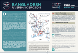 Bangladesh Summary Sheet B Ngladesh Riverbank Erosion March 21