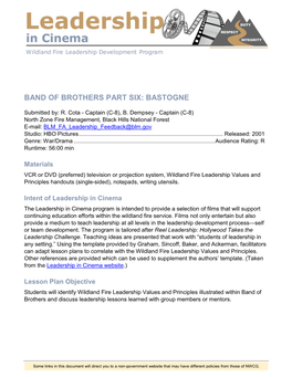 Band of Brothers Part Six, Bastogne