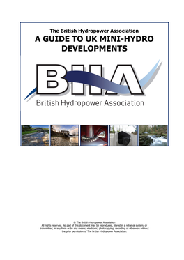 A Guide to Uk Mini-Hydro Developments