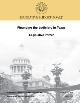 Financing the Judiciary in Texas