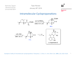 Intramolecular Cyclopropanations.Pptx