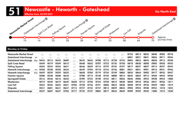Heworth - Gateshead Go North East 51 Effective From: 05/09/2021
