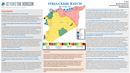 SYRIA CRISIS WATCH International Strategic Studies Group (08-22 Dec 19)