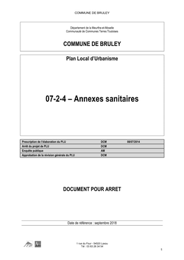 07.2-Annexes Sanitaires Bruley