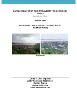 DAM REHABILITATION and IMPROVEMENT PROJECT (DRIP) Phase II (Funded by World Bank)