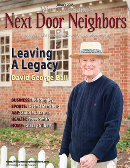 Cover Photo by Lisa W. Cumming Photography This Issue Is About Leaving a Legacy