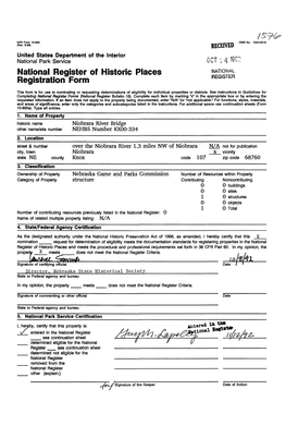 National Register of Historic Places Registration Form