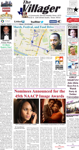 Nominees Announced for the 45Th NAACP Image Awards Nominees