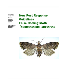 New Pest Response Guidelines False Codling Moth Thaumatotibia