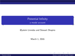 Potential Infinity