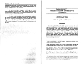 CARL SCHMITT - We Ask for Your Help to Bring Good Social Thought and Research from Unconventional Sources Into Print Please Excavate Writings To