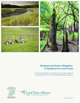 Wetland and Stream Mitigation: a Handbook for Land Trusts