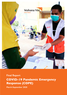 COVID-19 Pandemic Emergency Response (COPE) March-September 2020 EXECUTIVE SUMMARY