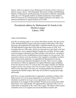 Jinnah Lahore Speech 1940.Pdf