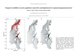 Temporal Variability in Sea Lice Population Connectivity and Implications for Regional Management Protocol