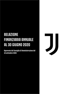 Relazione Finanziaria Annuale Al 30 Giugno 2020