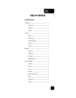 Table of Contents Table of Contents