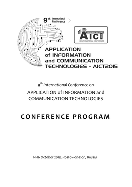 AICT2015-Conference-Program.Pdf